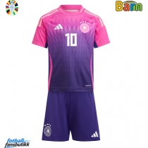 Tyskland Jamal Musiala #10 Bortedraktsett Barn EM 2024 Kortermet (+ Korte bukser)